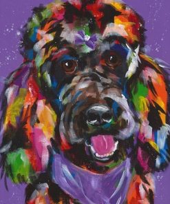 Colorful Poodle Animals Paint By Numbers