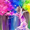 Fantasy Colorful Tree Paint By Numbers