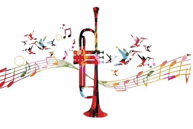 Colorful Trumpet Music Art Paint By Numbers