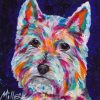Colorful Westie Dog Paint By Numbers