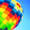 Colorful Sky Hot Air Balloon Paint By Numbers