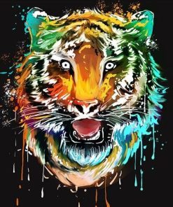 Colorful Tiger Animals Paint By Numbers