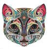 Colorful Cat Mandala Paint By Numbers