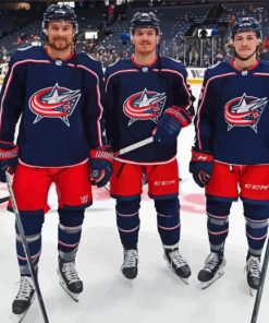 Columbus Blue Jackets Hockey Paint By Numbers