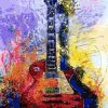 Tropical Guitar Abstract Paint By Numbers