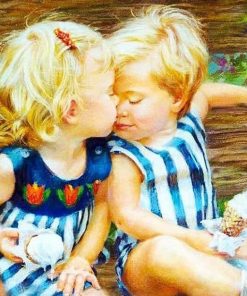 Blond Children Art Paint By Numbers