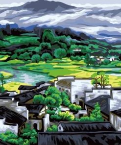 Mountain Range Scenic Paint By Numbers