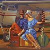 Romantic Traveler Couple Paint By Numbers