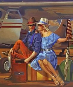 Romantic Traveler Couple Paint By Numbers