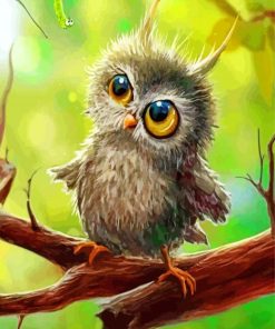 Cute Baby Owl Painting Kit Paint By Numbers