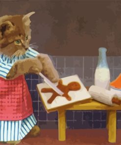 Cute Cat Chef Paint By Numbers