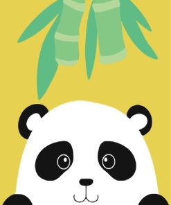 Cute Panda Bear Easy Paint By Numbers