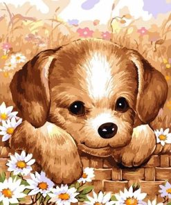 Cute Dog Paint By Numbers