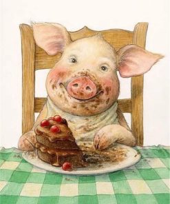 Cute Piglet Paint By Numbers