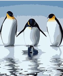 Penguin Bird Picture Paint By Numbers