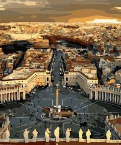 St Peters Square Italy Paint By Numbers