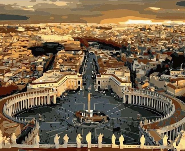 St Peters Square Italy Paint By Numbers