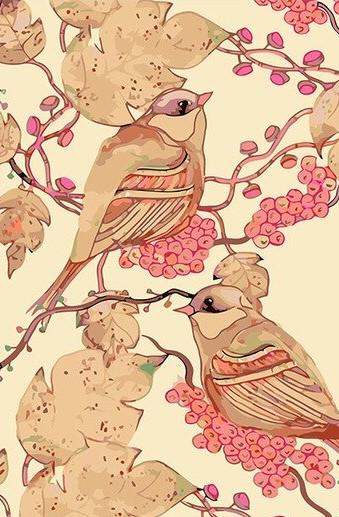 Finalizing the Pink Bird Flowers artwork