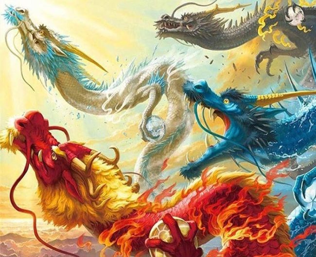 Fantasy Dragons Paint By Numbers