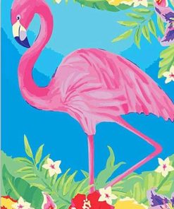 Pink Flamingo Birds Paint By Numbers