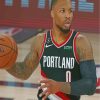 Damian Lillard Basketball Paint By Numbers