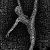 Dancer Silhouette Black and White Paint By Numbers