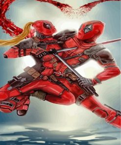 Deadpool Animation Romance Paint By Numbers