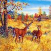 Deer Autumn Scene Paint By Numbers