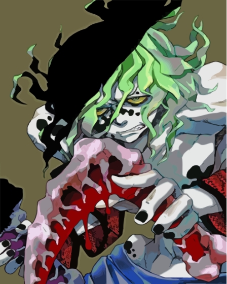 Finalizing the Demon Slayer Gyutaro Paint By Numbers Art