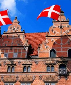 Explore Aalborg's Iconic Jens Bangs House Paint By Numbers