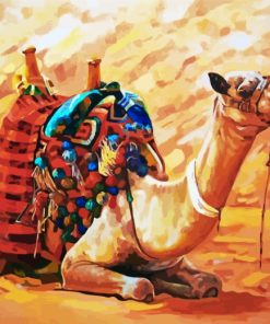 Desert Camel Oasis Paint By Numbers