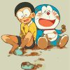 Dirty Doraemon Cartoon Paint By Numbers