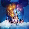 Disney Castle and Fireworks Paint By Numbers