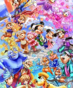 Disney Character Animation Paint By Numbers