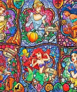 Disney Princess Characters Paint By Numbers