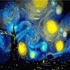 Van Gogh Starry Night Landscape Paint By Numbers