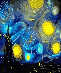 Van Gogh Starry Night Landscape Paint By Numbers