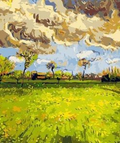 Van Gogh Stormy Landscape Paint By Numbers