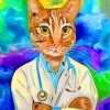 Doctor Cat Kitten Paint By Numbers