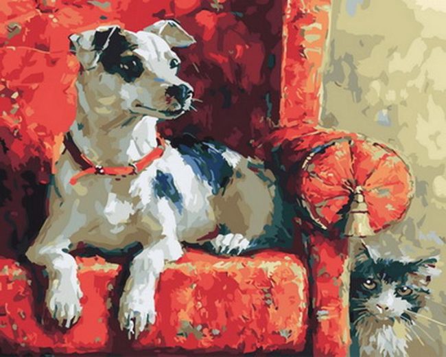 Dog Couch Companions Paint By Numbers