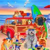 Beach Dogs Adventure Paint By Numbers