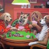 Poker Playing Dogs Paint By Numbers