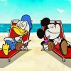 Donald Duck and Mickey Summer Fun Paint By Numbers