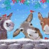 Winter Animal Scene Paint By Numbers