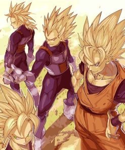 Dragon Ball Z Super Saiyan Paint By Numbers