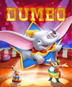 Dumbo Cartoon Elephants Paint By Numbers