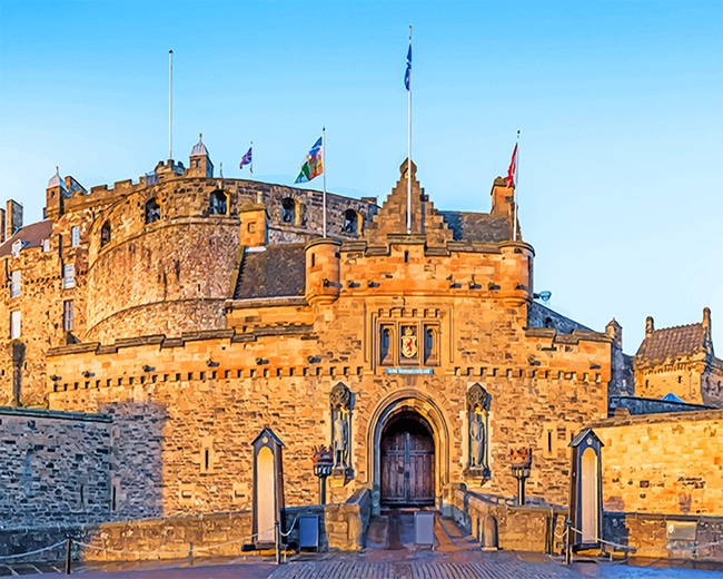 finalizing Edinburgh Castle artwork step3