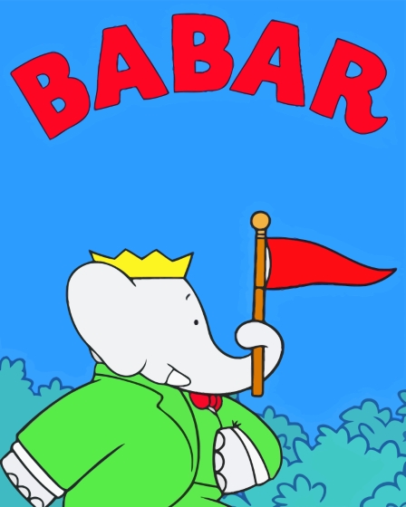 Finalizing Elephant Babar Cartoon artwork