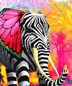 Colorful Elephant Paint By Numbers