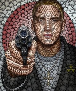 Eminem Gun Themed Paint By Numbers